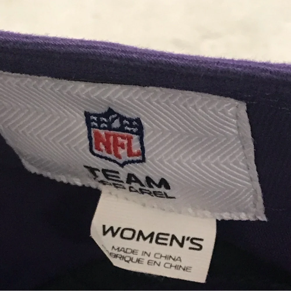 NFL Team Apparel - Minnesota Vikings Woman's Flat Top Football Cap